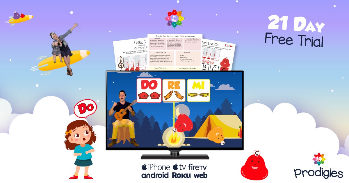 3 Week Free Trial! Sing, Hand-Sign &amp; Play Your Way to an Amazing Music Education! Stream 450 educational videos, lesson plans, activities &amp; more for  kids ages 2-12. prodigiesmusic.com/free-trial-sig… #distancelearning #remotelearning #musiced #EducationintheTimeofCOVID #education