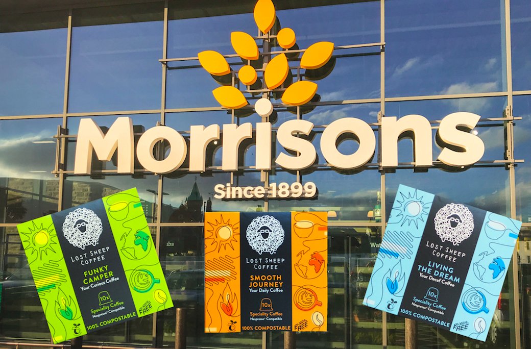 Did you know that our fully compostable, oil based plastic free coffee capsules are sold in Kent Morrisons stores?! If you head there for your essential food shopping, be sure to pick some up to experience and enjoy at home #lostsheepcoffee #discoverlostsheep