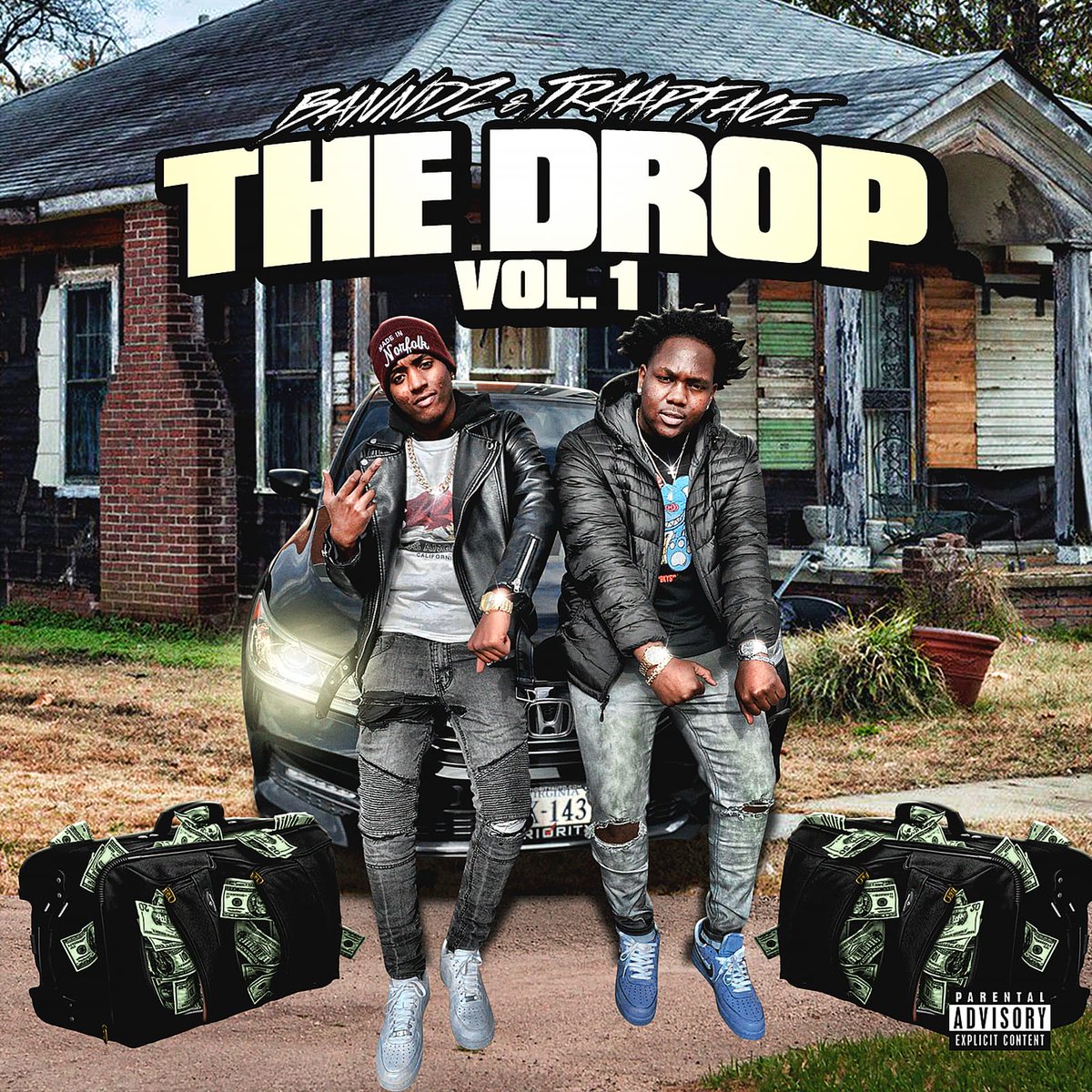 'The Drop' Vol. 1🏚💰 Banndz ft. Me is officially otw. Stay tuned for the date⏳. Once it's UP, it's STUCK 🗣🗣 @wwaavy1 💰 @lilkickxxs 🏚😈 (cover made by @mixtapecoverdesigner )