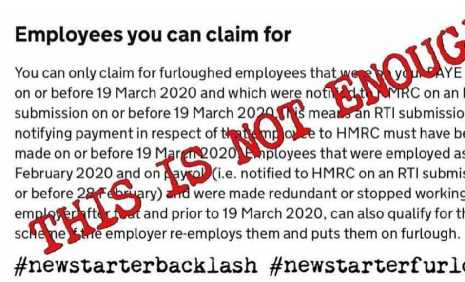 darkhorse3313's tweet image. This is not enough!  Does not help new starters paid monthly.  Come on @RishiSunak make it fair, this has gone on for too long.  change the date! 
 #newstarterfurlough