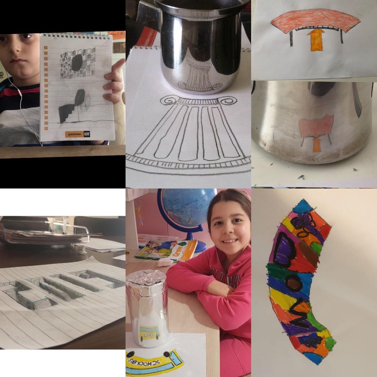 BKkarsiyaka's tweet image. #STEMjunior dersimizde bu hafta 3. sınıflarımız arkadaşımız Şerbet’in sorununa #anamorfikresim sanatını kullanarak çözüm buldu. #bkSTEM  #STEMgelecektir  @ErkenCocukluk @benaykaragz @cuneytd1