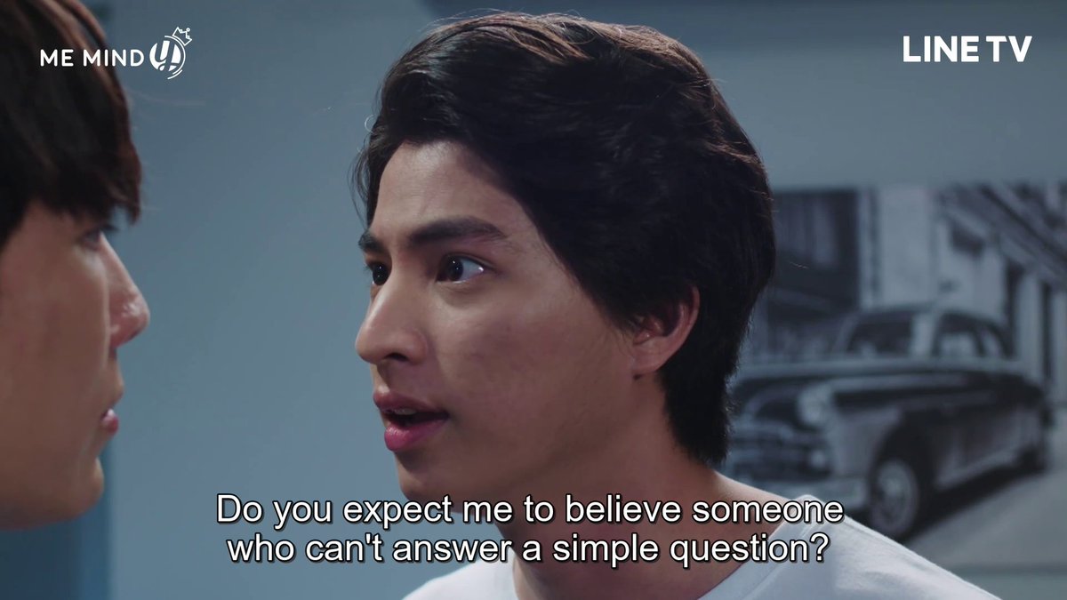 At this moment, he covers his fears with anger. when he saw him with that kid, the first thought in his mind "do you still love him?". when he came back, he asked and his fears are escalating when he lied to him. He try to provokes him by saying words that will hurt