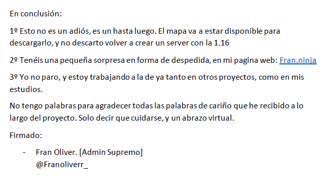 TotanaMinecraft's tweet photo. Hasta pronto, https://t.co/m5RrhcIiru