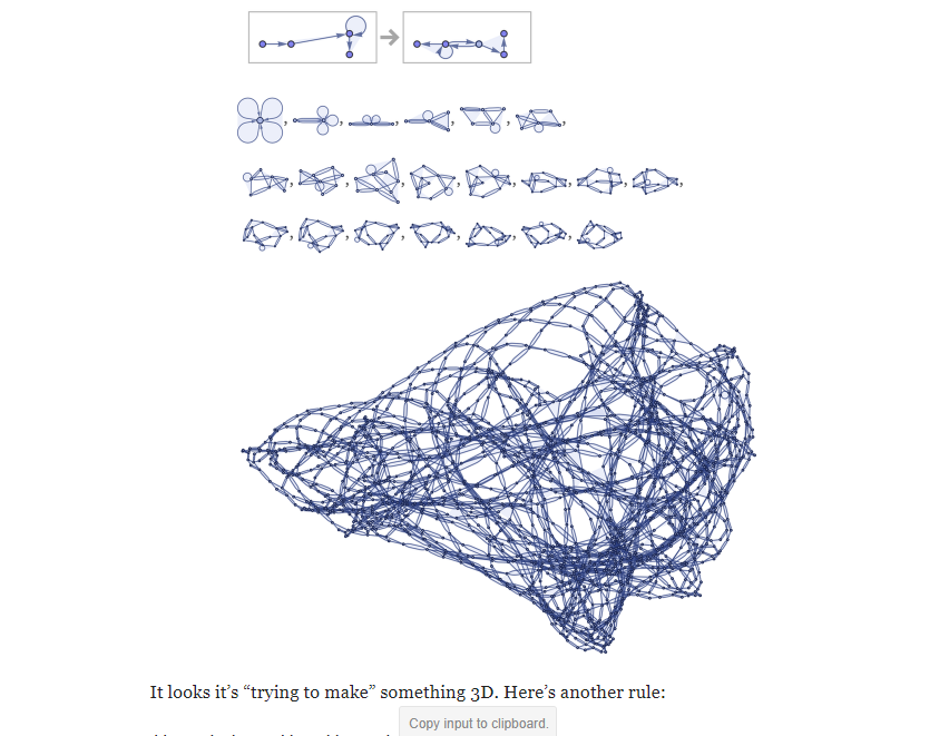 A lot of emphasis is placed on the visual representations of graphs resembling structures, like this. This seems like an error to me - a graph in its abstract form has no defined spatial layout, and creating one for the sake of understanding is an artifact of human perception.