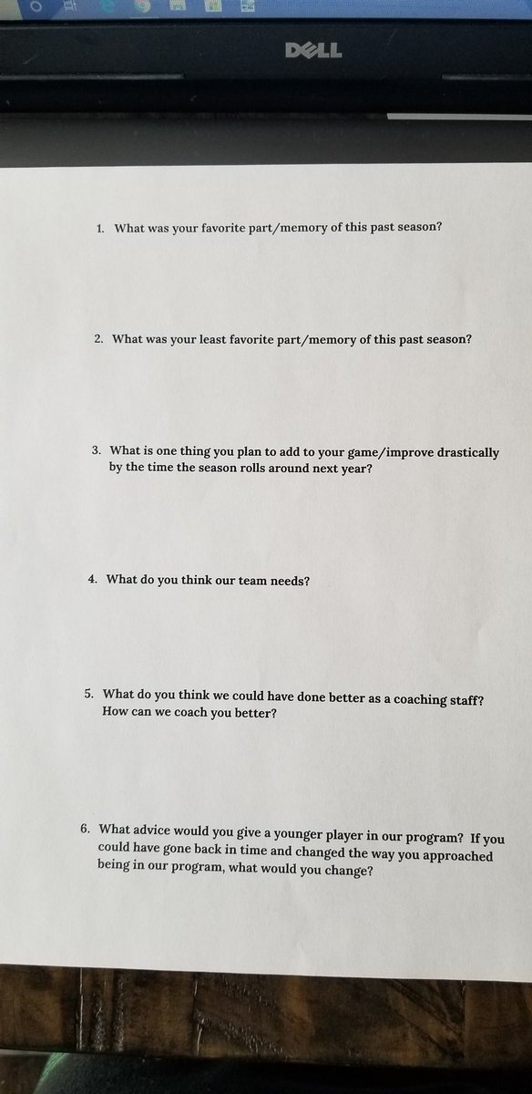 hoops3232's tweet photo. Day #22 of the #CCTchallenge. Here is a copy of the survey that we used this year. It was the first year for any of these kids to be asked to provide any kind of feedback so it wasn't as effective as we would have liked! Gotta start somewhere! https://t.co/ijSI8fWv9l
