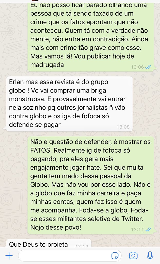 Erlan Bastos Eu Encontrei Uma Conversa Com Um Amigo Proximo Do Dia Que Divulguei As Primeiras Contradicoes Ele Me Aconselhou Mas Eu Ja Esperava E Meu Pensamento Nao Mudou Jornalismo