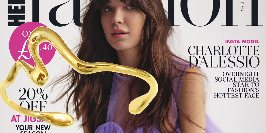 <a href="/felice_dahl/">Felice Dahl</a> jewellery is on the cover of <a href="/hellofashion_uk/">Hello! Fashion</a> March 2020! ⚡ Check out #CharlotteDAlessio wearing our Första Cuff Bracelet in 18 karat yellow gold vermeil 💜
