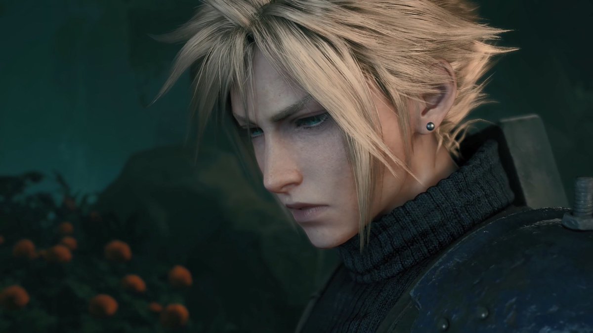 I just noticed a parallel between T's and  #Aerith's Resolution Scenes.When they're about to bring up something that pains them, we pan to their feet. And then when they finish saying it,  #Cloud's expression and silence confirm their words.