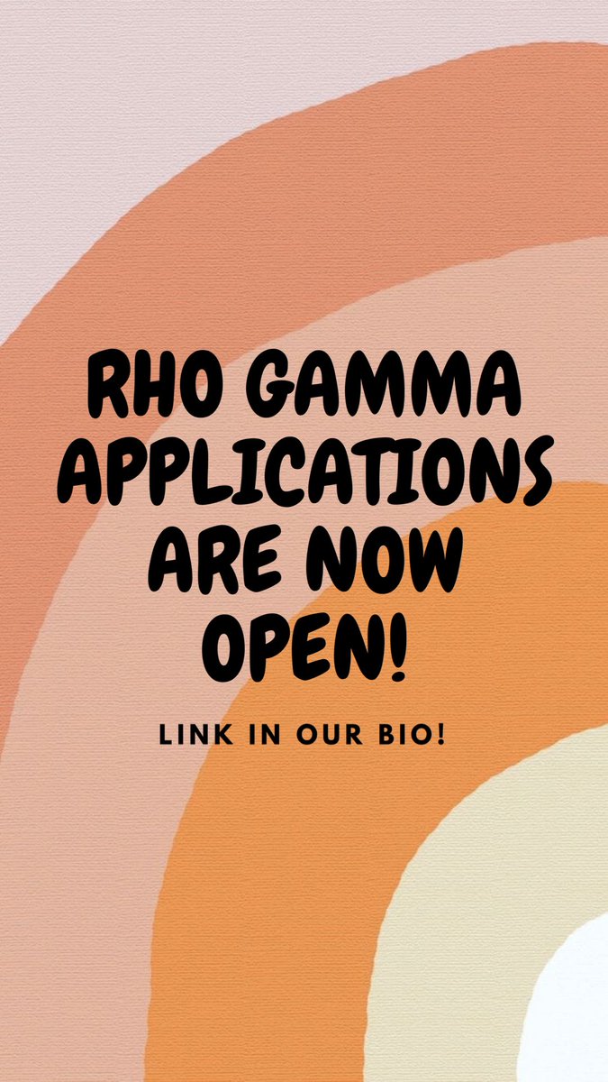 clestatenpc's tweet image. Rho Gamma applications are now open! Find the link in our bio✰✰