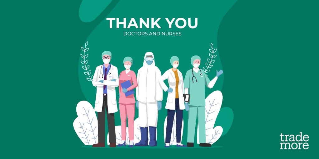 TradeMoreMobile's tweet photo. Thank you to all of the doctors, nurses, and medical staff who are working hard and keeping everyone safe. #trademore #inspire #motivation https://t.co/7DUiUW1V75