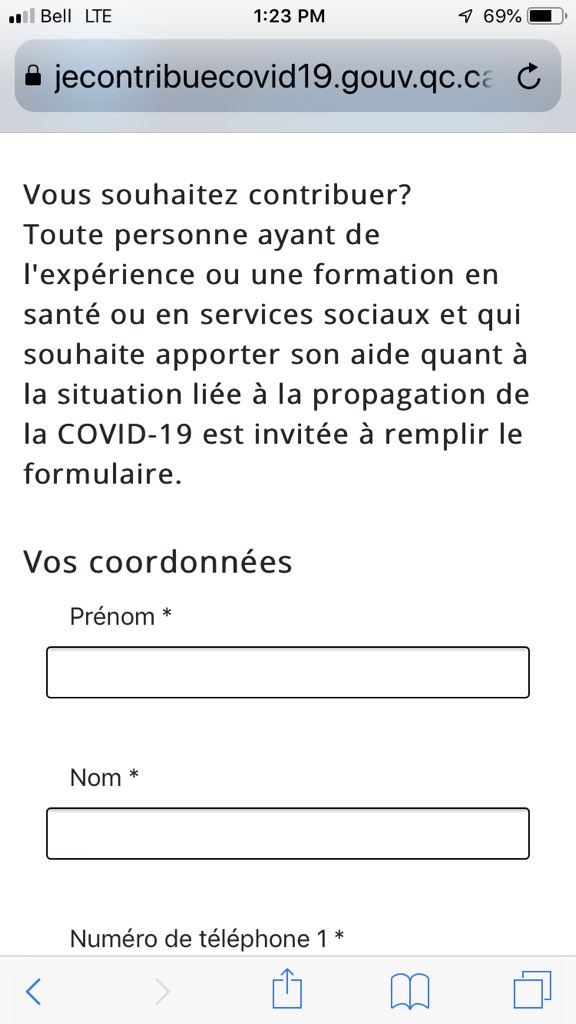CarinaV71's tweet photo. @francoislegault je regarde le site « je contribue ». Si je comprends bien, seule les gens qualifiés peuvent aider dans les CHSLD ? J’ai aider a prendre soins de mes parents (au Herron en passant) et je suis prête à venir aider dans les CHSLD. https://t.co/A5VhNNAaA3