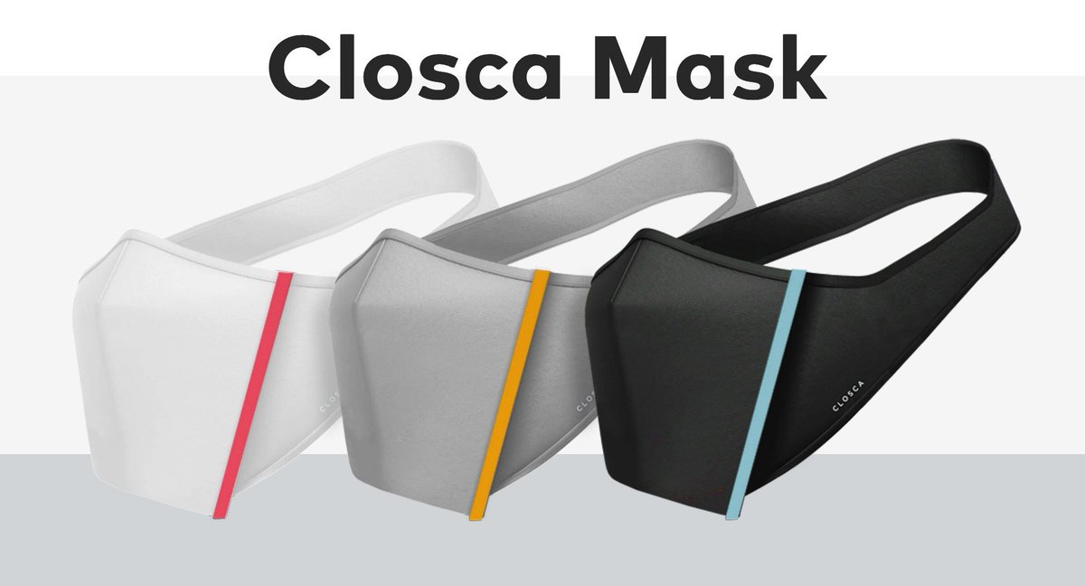 Spanish startup <a href="/closcadesign/">Closca</a> just released in record time its design mask against COVID-19. Reusable, adjustable &amp; comfortable with 6 interchangeable filters included. For each mask you buy they will donate 5 to health workers.  Congrats <a href="/carfega/">CARLOS FERRANDO</a> and team closca.com