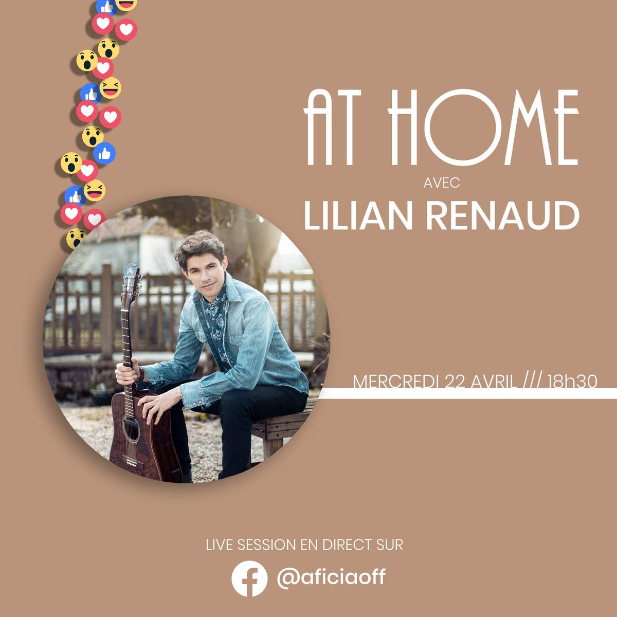 ValentinAficia's tweet photo. Et comme une bonne nouvelle n'arrive pas seul, nous accueillerons @lilian_renaud au 'AT HOME' de mercredi prochain ! Grand moment en perspective
18h30 sur le FACEBOOK d'@aficiaOff 

Pour connaître l'agenda : https://t.co/FSbIii1LHX https://t.co/wynkYGo5il