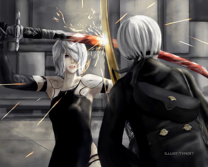 ニーアオートマタのtwitterイラスト検索結果 古い順