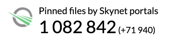 SkynetLabs's tweet photo. 1,000,000 (yes, 1 million!) files uploaded and shared using Skynet public portals within 60 days of launch 🥳 

The rapid growth speaks volumes about Skynet's potential 📈 

A huge shoutout to all the early adopters 🙌

PS This doesn't account for all the usage on private portals https://t.co/45jXqOHwGj
