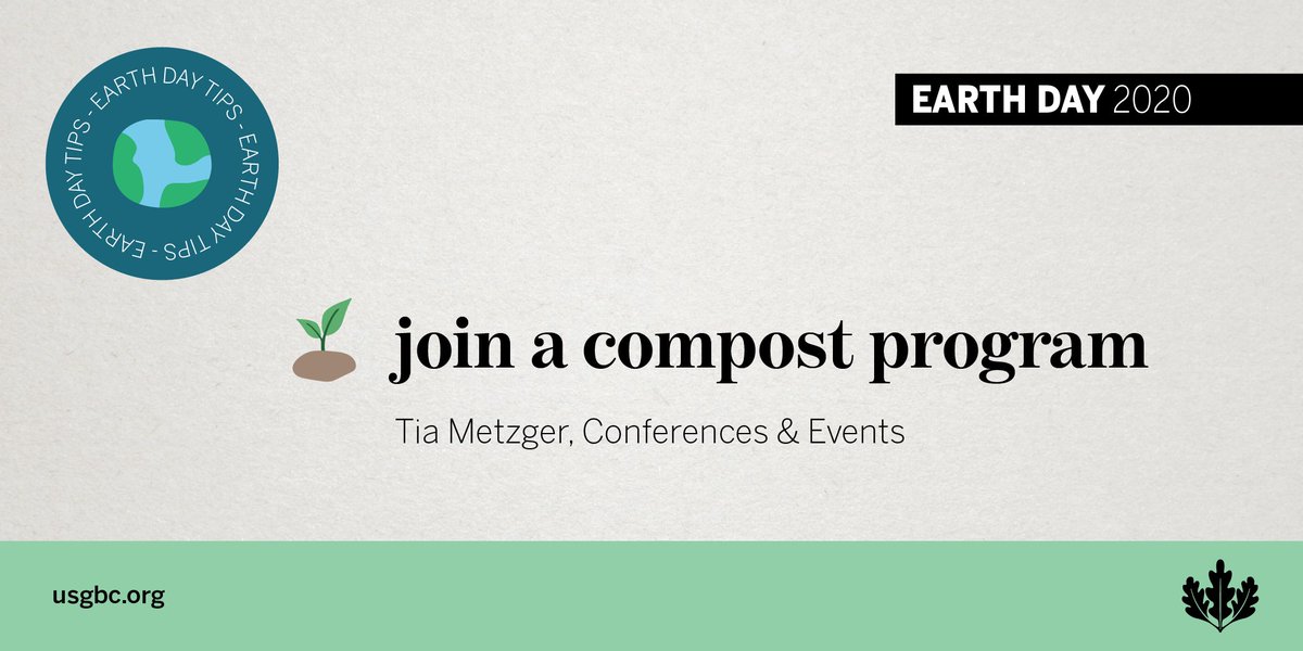 ACTION 2 of  #EarthDay2020  : We are urging you to finally look into your local composting programs this season! Some quick tips:  http://bit.ly/2XPgoJt 