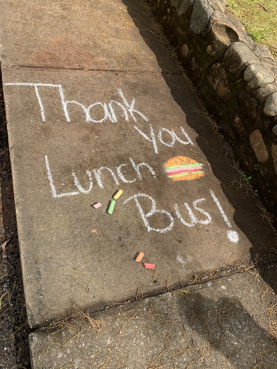 charles_santore's tweet photo. Lunch Delivery Update. Kenleigh made us angel bookmarks, Kaydence made me some spin art, and the girls on Ashland Avenue made some sidewalk art. #BCPS #schoollunch https://t.co/5GOeIa265q