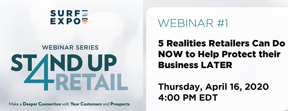 We're kicking off a brand new series of webinars with expert information and insights to help you now. Introducing our Standup4Retail Webinar Series. 💪🏼 Sign up at bit.ly/3b8DzCh #WaterisinourDNA #Strongertogether #powerofcommunity