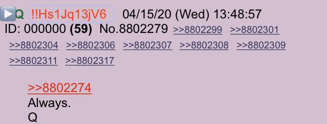 !!NEW Q - 3965!!13:48:57 EST Q replies to an Anon regarding the Q Research board being under attack. Anon:I am same as you Q, having to go TORAre we under attackQ:Always.Q #QAnon  #BoardAttack