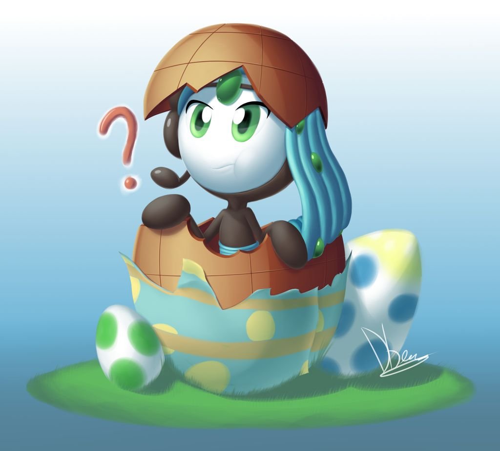 i'm late but i don't care i still have chocolates left,  #HappyEaster2020  #meloetta deviantart.com/dybenji/art/Sh…