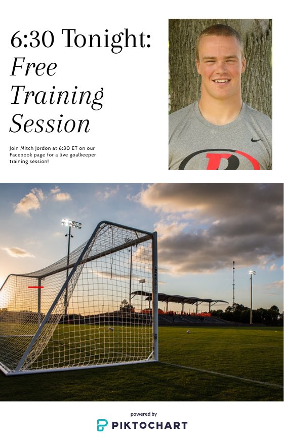 Join us on our Facebook page (m.facebook.com/soccerplus/) tonight at 6:30 ET for a FREE training session, hosted by longtime director, and New York collegiate coach, Mitch Jordon.