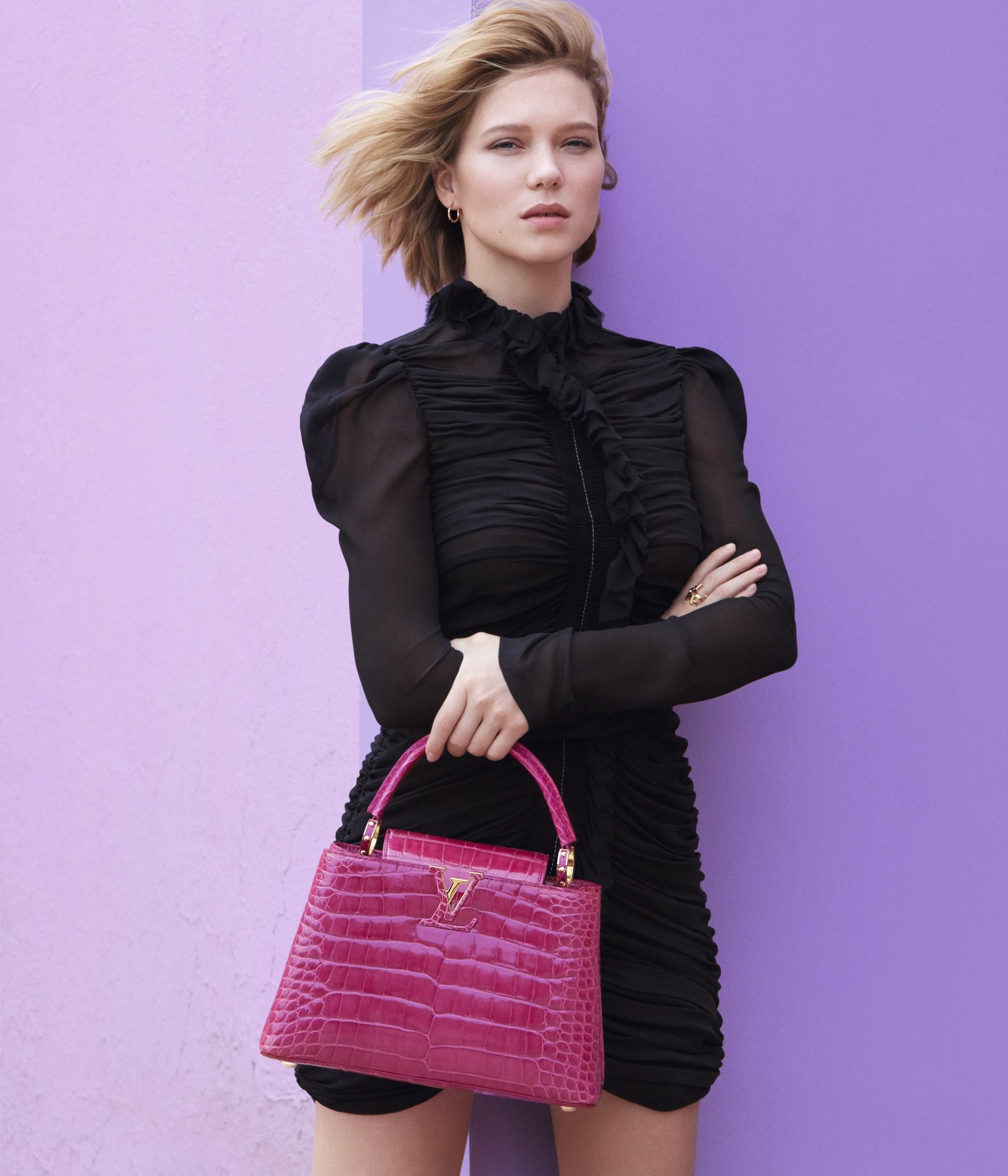 X \ best of léa seydoux ב-X: léa seydoux + louis vuitton handbag campaigns
