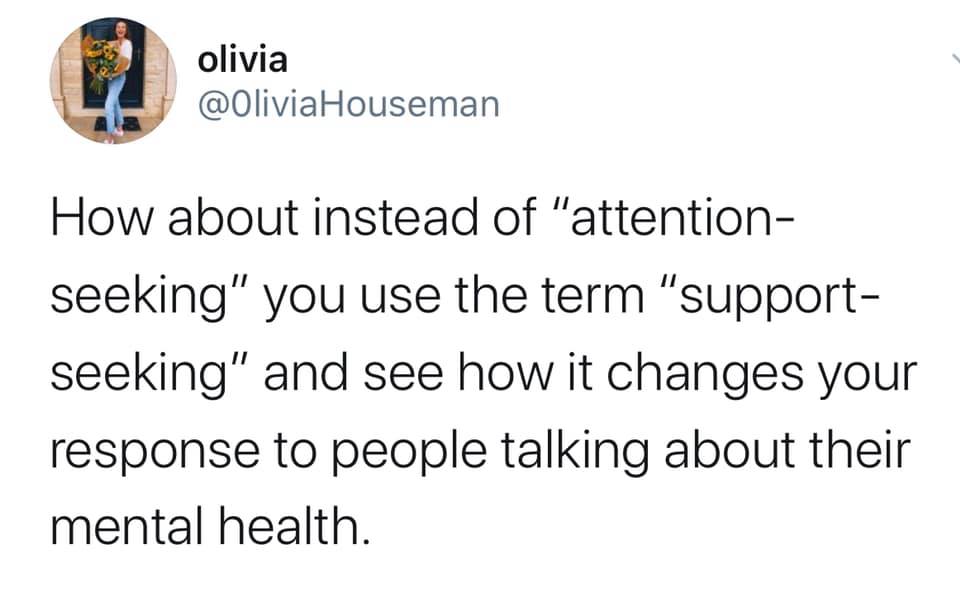 AimeeClaireee's tweet photo. #attentionseeking #supportseeking #mentalhealth https://t.co/SsL7sWWGFP