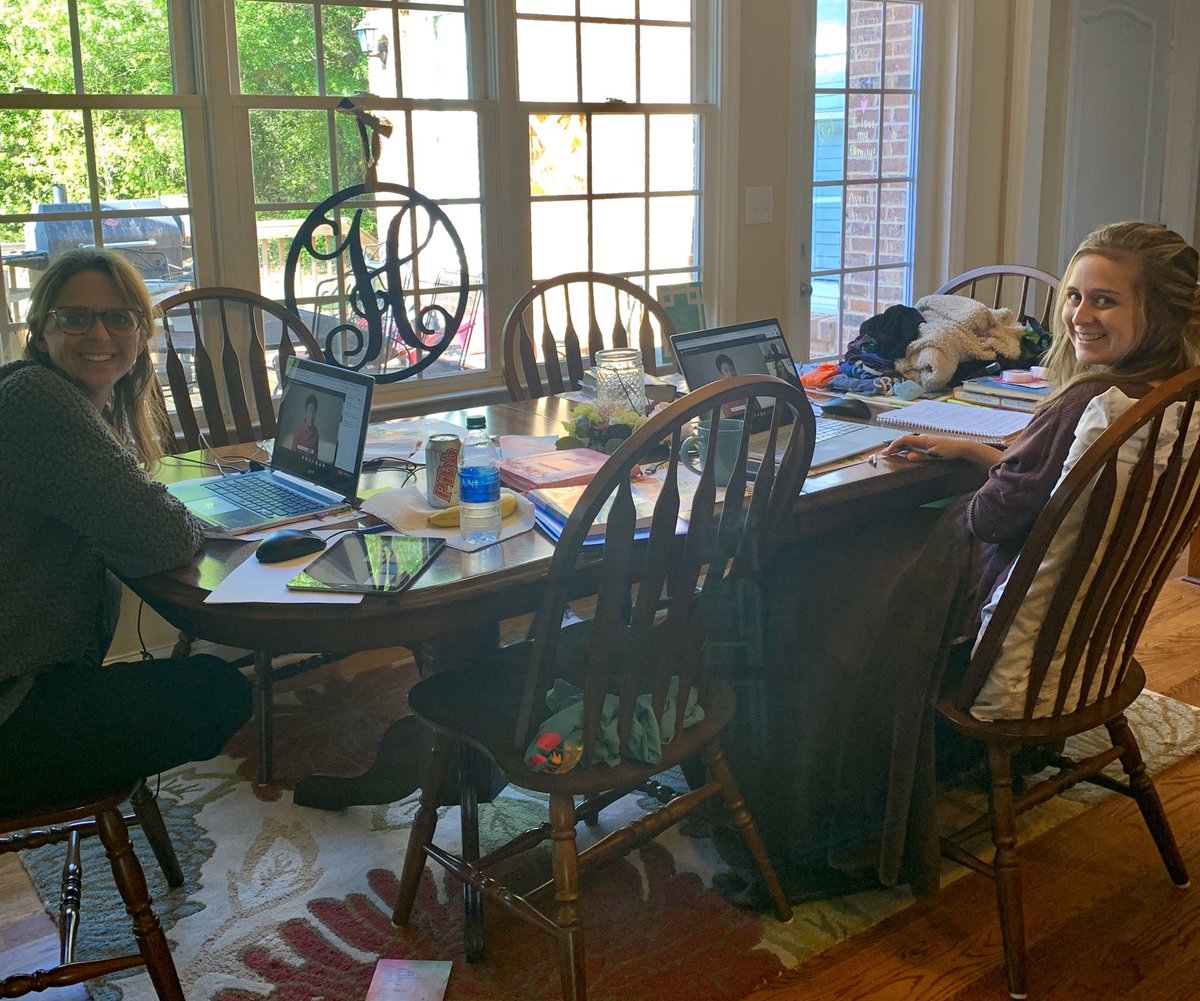 abhdawg's tweet photo. Professional Development Quarantine Style! It was also my first Professional Learning conference with my daughter who was able to get hours for her UNG EDU Class! Thanks @edcampGA and the presenters for a great morning.  #edcampgawired @ebhdawg https://t.co/uNynVMVu9c