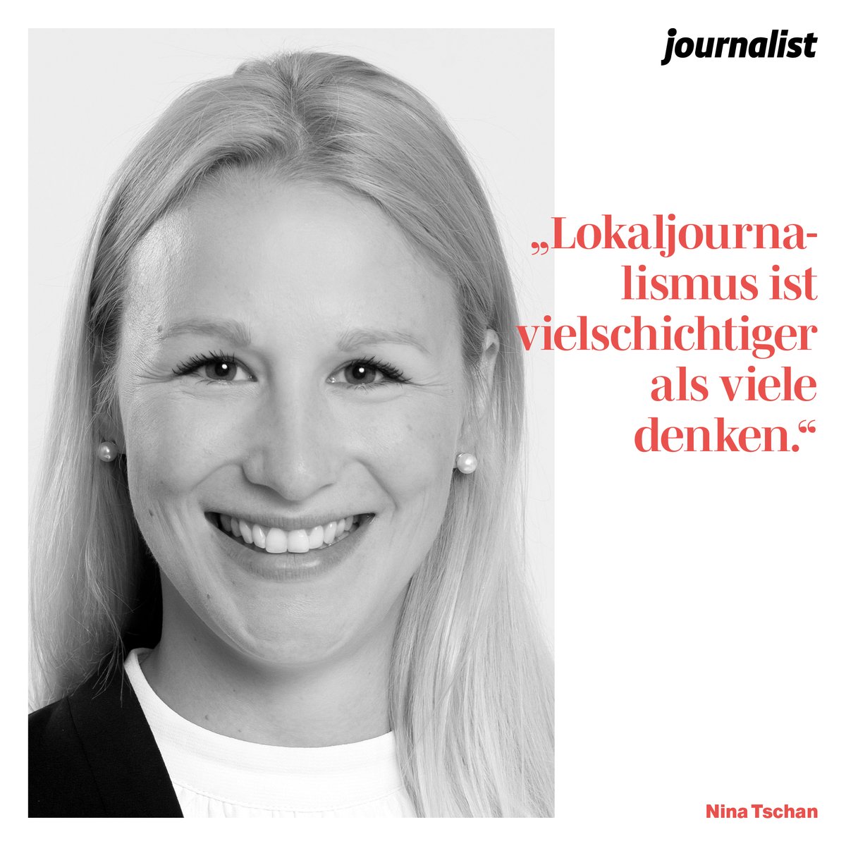 Nina Tschan (<a href="/pznews/">PZ-news.de</a>) glaubt an die Zukunft des Lokaljournalismus – und sieht eine große Stärke in der Verbindung mit sozialen Medien. journalist.de/startseite/mel…