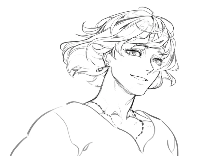 Howl from "Howl's moving castle", WIP. 1/6 of the #SixFanartsChallenge #SixFanarts 
(stay tuned for the colored version!) 
