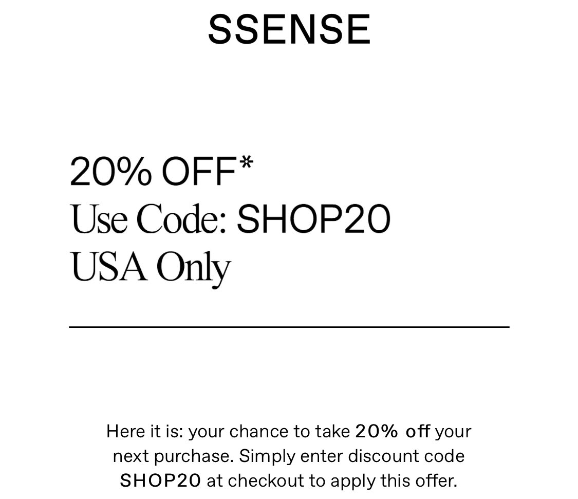 next ssense sale