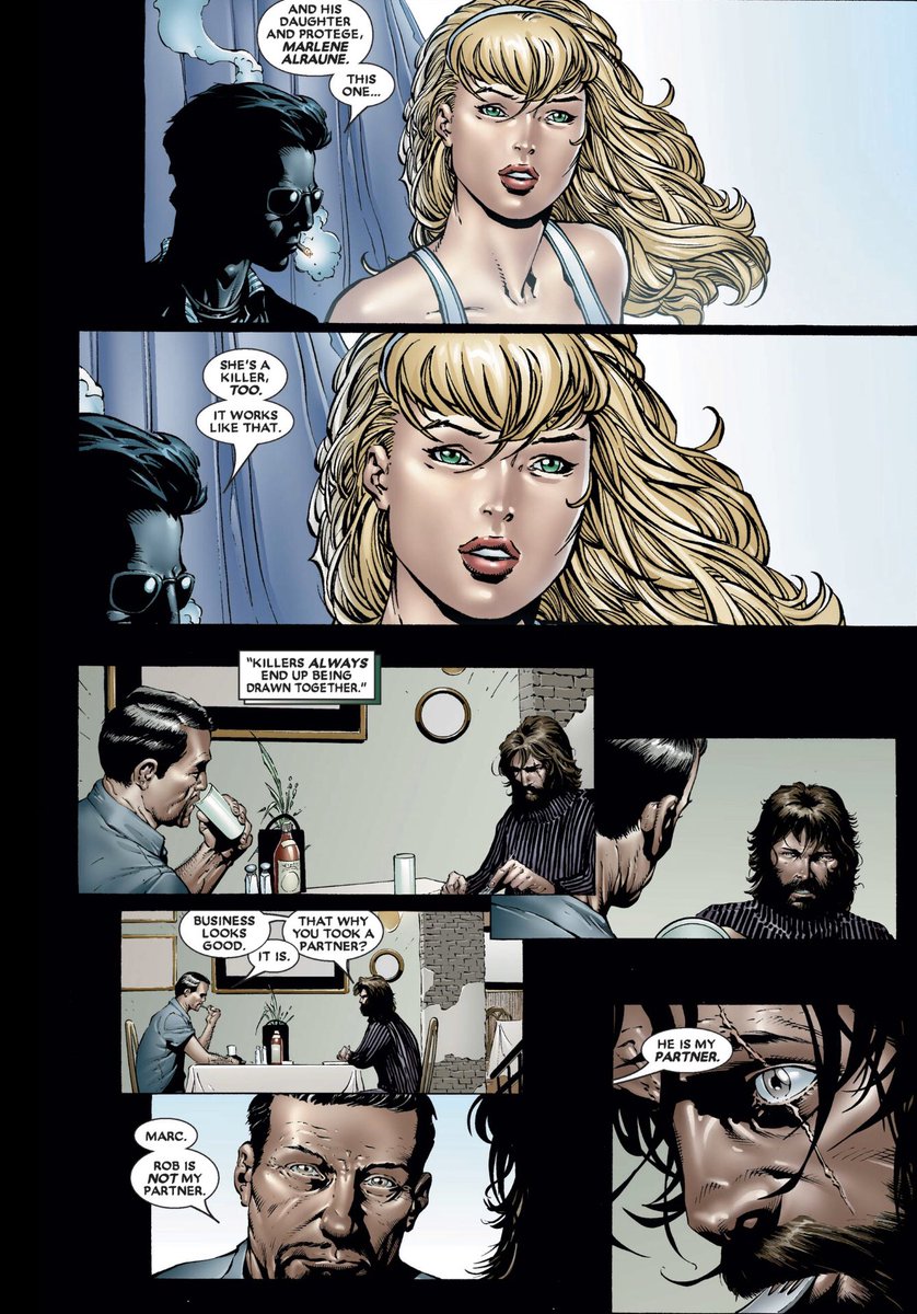 GeekOT1's tweet photo. Seated Thoughts🪑💭: Spector to Moon Knight, origin. I see more, why the comparisons were made 2 Batman with him. I didn’t know Moon Knight was Bisexual?
#notbatman #spectortomoonknight #origin #khonshu #thecomittee #marlenealraune #drpeteralraunesr #spectoretal
#moonknight https://t.co/WYYgWONe6a