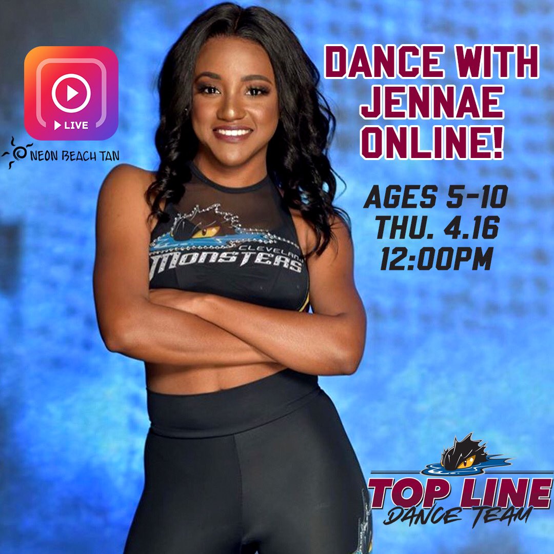 MonstersTopLine's tweet photo. Hey guys! Top Line Member Jennae is going LIVE on our IG to bring you guys another #TopLine dance class! Class starts at noon tomorrow 4/16, see you then! https://t.co/2Uc0wXYVv8