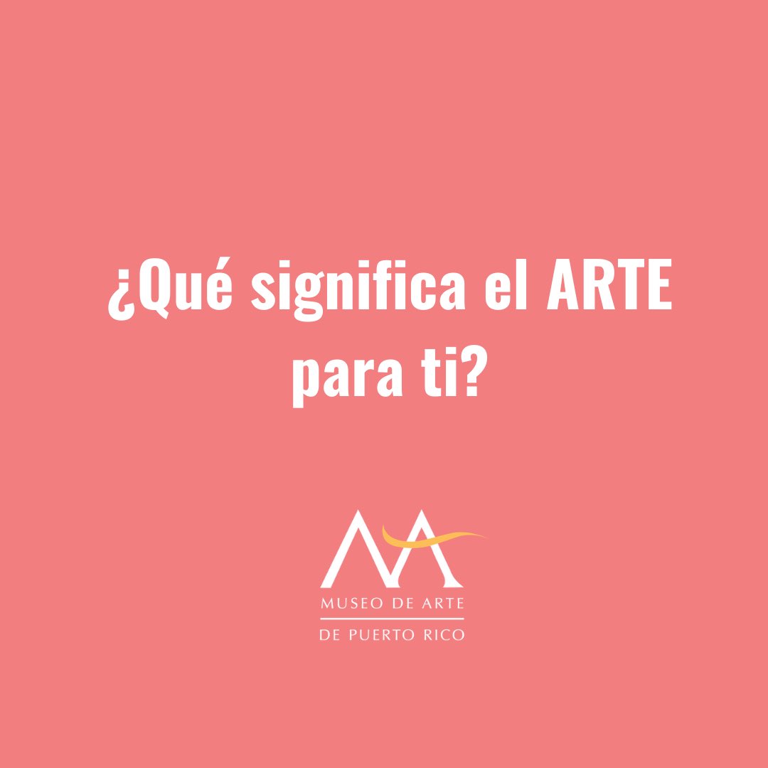Museo De Arte De Pr Auf Twitter El Arte Se Manifiesta De Multiples Maneras Y Provoca Experiencias Distintas E Individuales En Todas Las Personas Hoy Se Celebra El Dia Internacional Del Arte