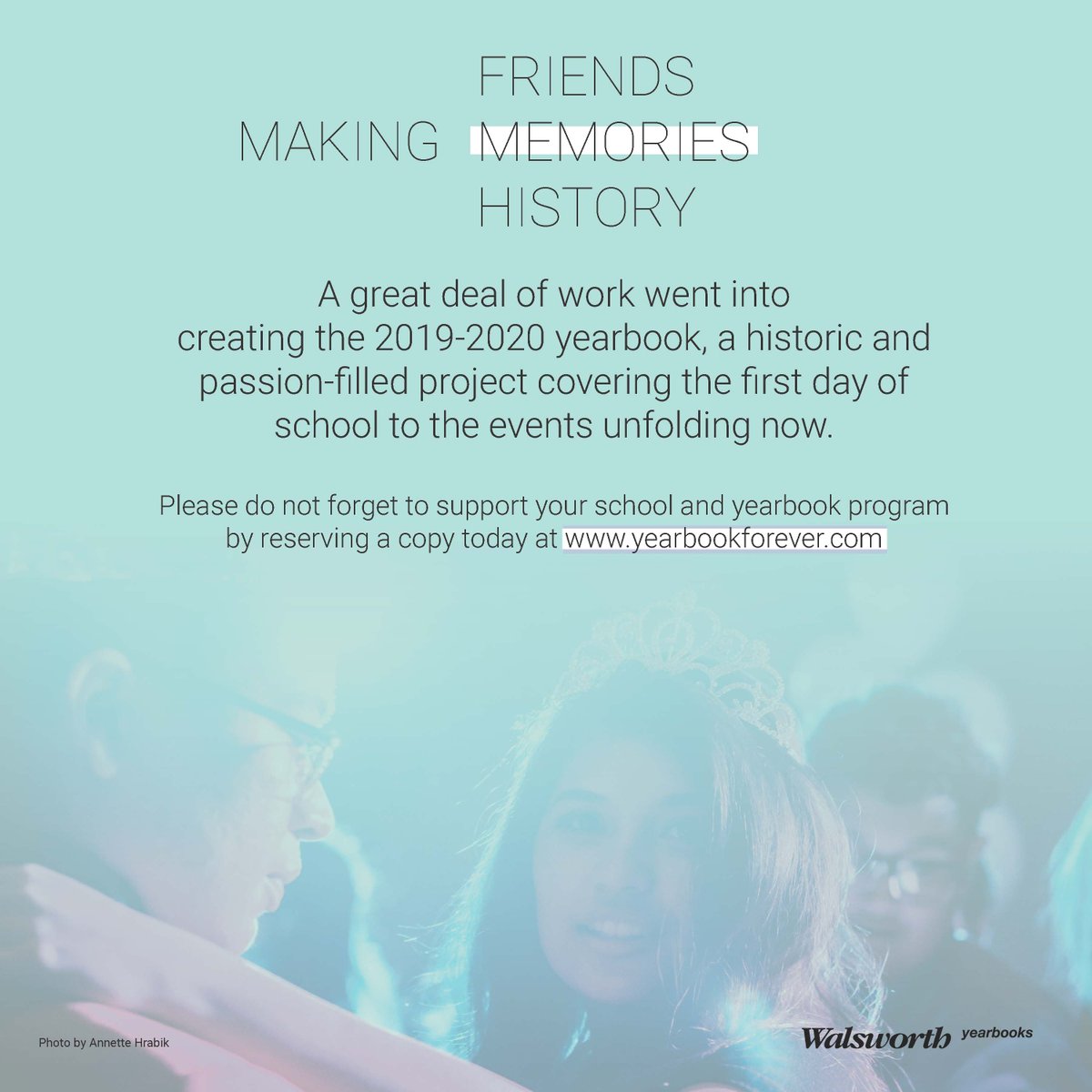 Heritage Journalism (@hhspatsnews) on Twitter photo April 30 will be the sales deadline for the 2020 edition of The Lantern, the yearbook of Heritage.
You can always purchase the book online at yearbookforever.com, and please contact Mr. Laycock with any questions (klaycock@eacs.k12.in.us) April 30 will be the sales deadline for the 2020 edition of The Lantern, the yearbook of Heritage.
You can always purchase the book online at yearbookforever.com, and please contact Mr. Laycock with any questions (klaycock@eacs.k12.in.us)