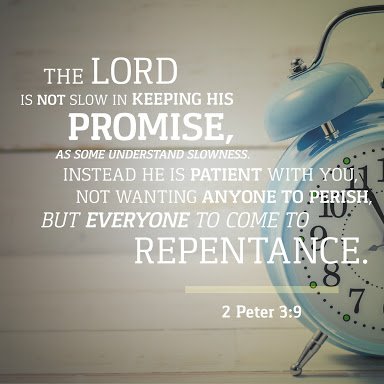 Julia Gathoni on Twitter: "2 Peter 3:9 The Lord does not want anyone to  perish but all to enter into repentance that is why #ThisRepentanceCall is  demanded https://t.co/UhH0yXEB7s" / Twitter
