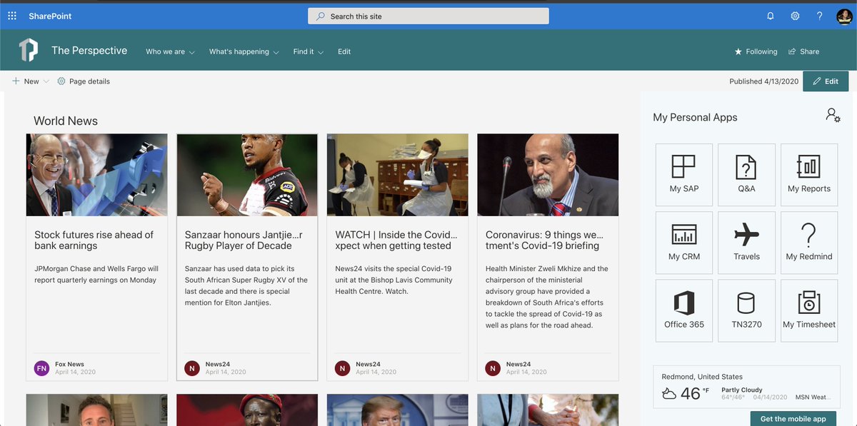 bernierh's tweet image. New amazing #webpart sample by @joaojmendes that allows you to show global news in #SharePoint or #MicrosoftTeams. 

Check it out: github.com/SharePoint/sp-….

For more samples, visit aka.ms/spfx-webparts

@pnpspfx @m365pnp #SharingIsCaring