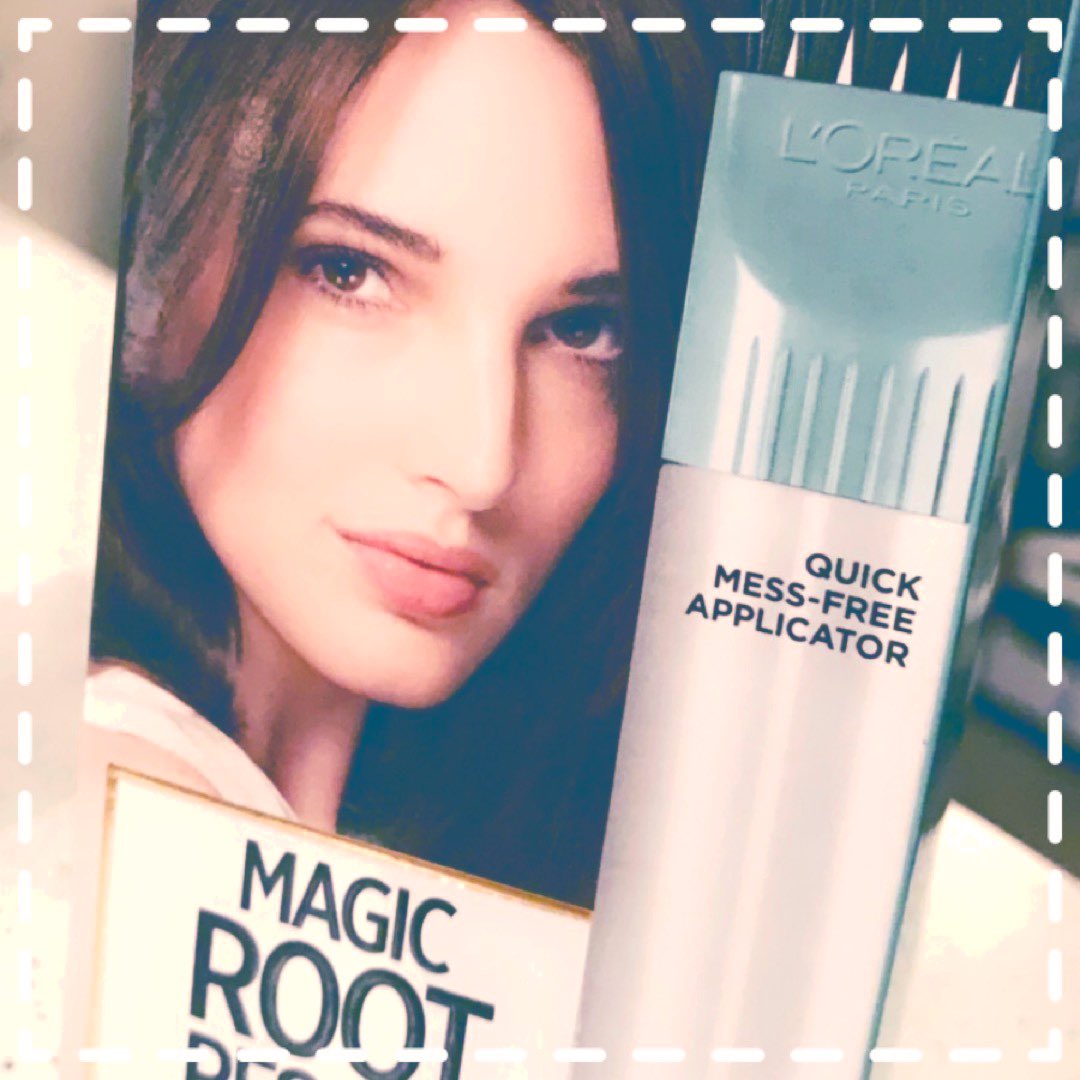 Dizzandash's tweet photo. At least I won’t be gray during this whole #COVID19 . All thanks to #MagicRootRescue the perfect cover up.  #complimentary @lorealparisusa @Influenster https://t.co/D6nOaxwQjK