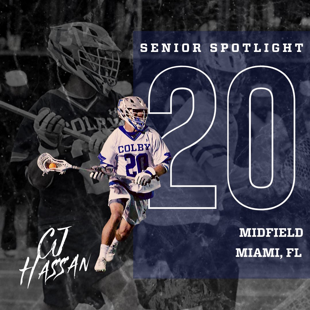 Next in our #seniorspotlight series is CJ Hassan. The senior captain racked up 63 goals and 25 assists over the course of his career. Thank you, CJ!