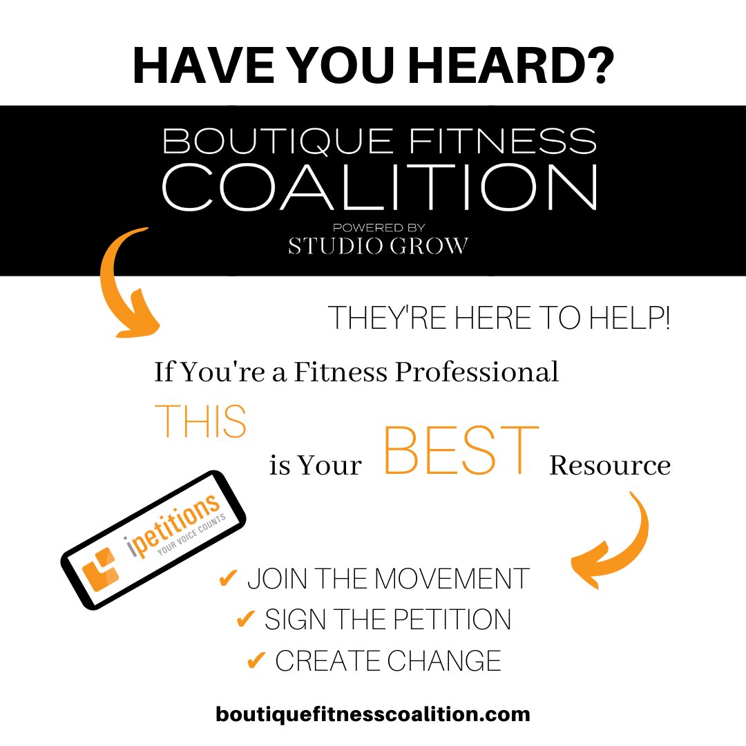 BASIStudio's tweet image. This is a petition to reclassify 7500 square feet or fewer studios as a separate group from “fitness centers,” which assumes a 250+ person occupancy.

Read More:
facebook.com/BASIPilatesStu…

#basipilates #pilates  #basifamily #boutiquefitness