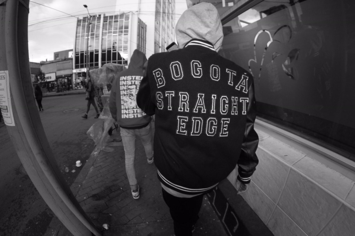 First tweet... 
BOGOTÀ STRAIGHT EDGE