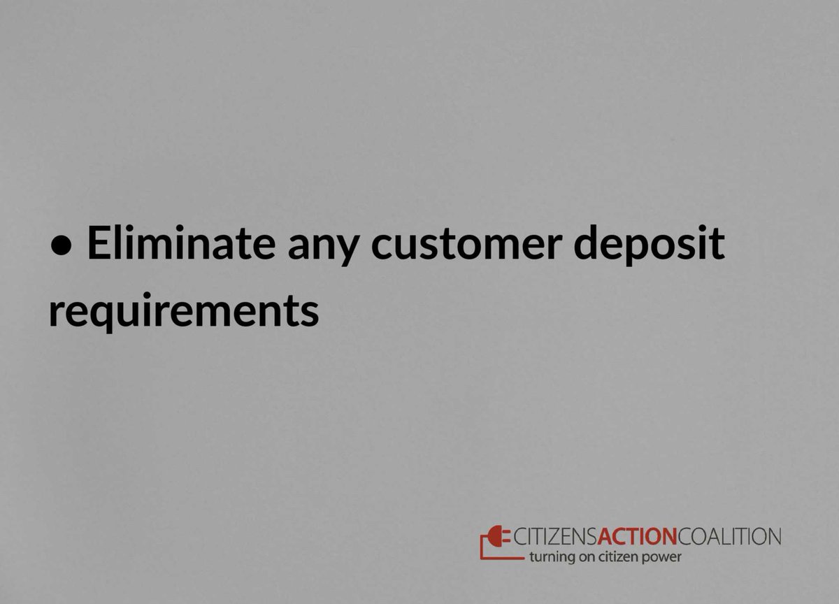 Our first recommendation  #COVID19: Eliminate any customer deposit requirements.  #EnergyTwitter  #INGov  #INLegis