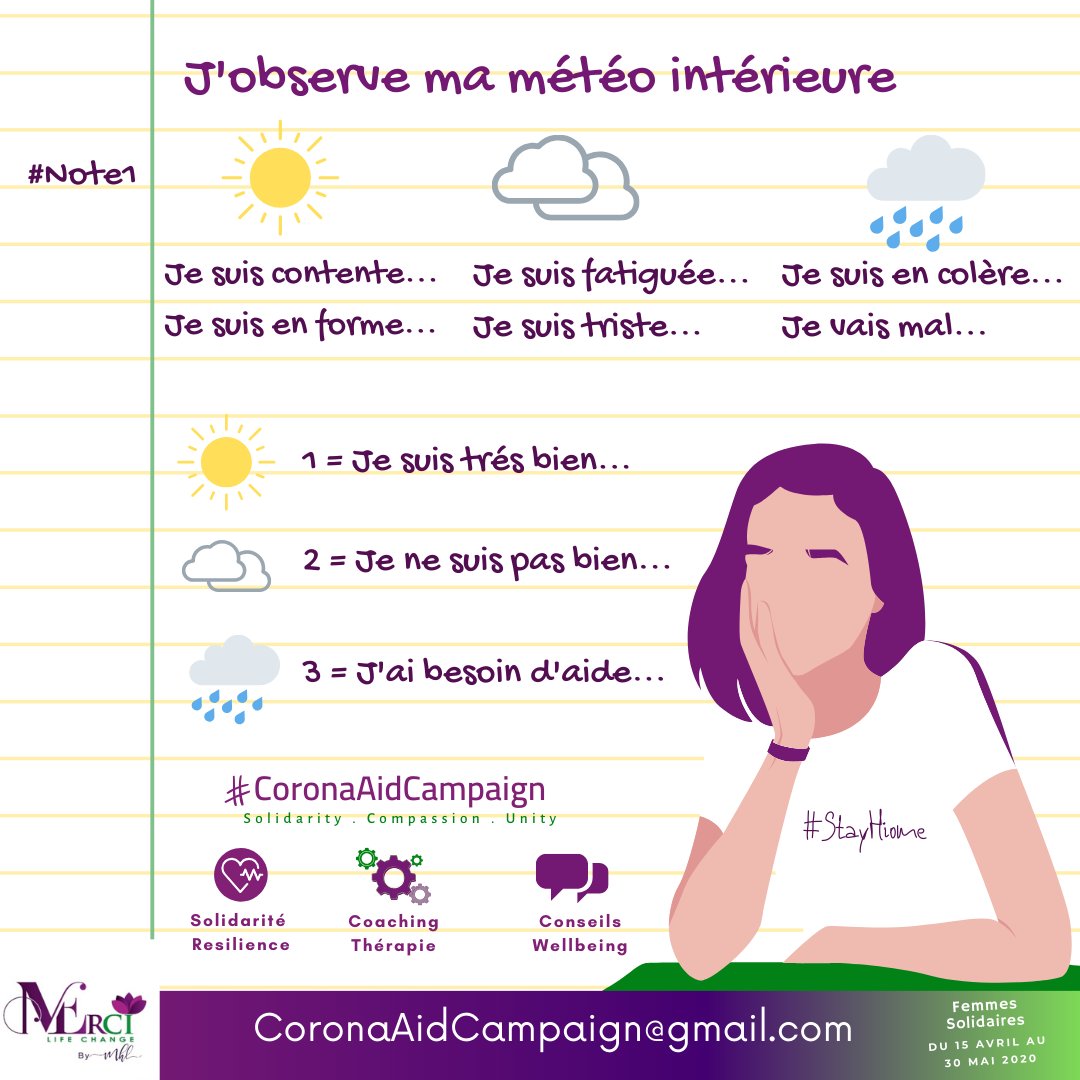myremhl's tweet image. #Note1💕We cannot change the weather... we can accept it and live through it #40_Notes_from_My_WellBeing_Notebook
#CoronaAidCampaign #Women_for_Women
#womenempowerment  #Solidarity #Unity #compassion #resilience #Covid19 #StrongerTogether  #coaching  #therapy   #Wellbeing 💕