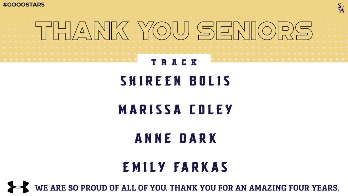 SCAwixom's tweet photo. Our #track team has seen a lot of growth in the last four years and we know these #STARS were a big part of that! Thank you #STARS!! #SCAtrack&field #SCAathletics #GoooSTARS #SCAseniors #SCAseniors2020 #SCA @scaruns4god @ScaXc https://t.co/bzPrMTD8FH