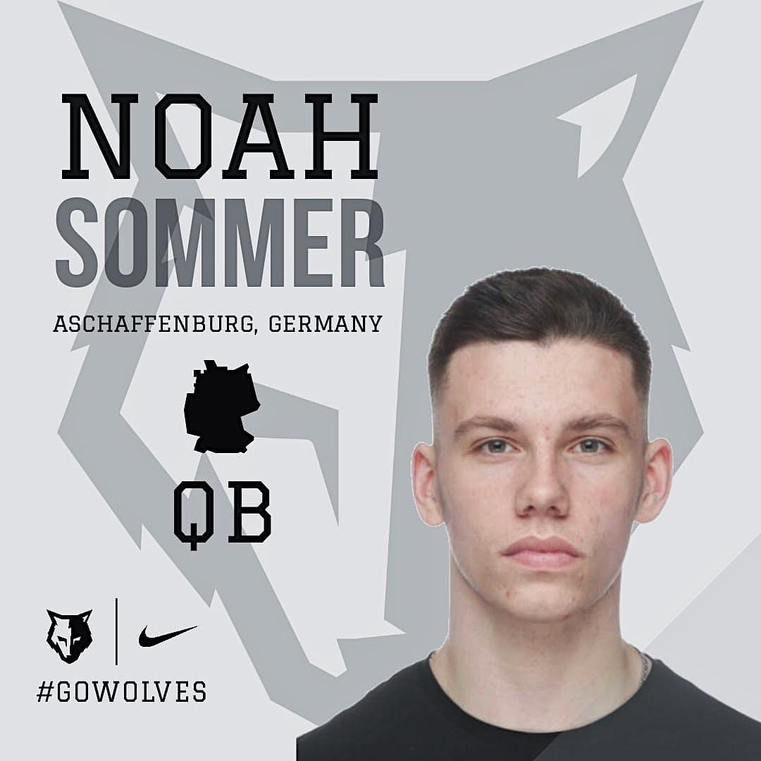 Riverside_FB's tweet photo. Welcome our first European commit, @NoahSommer5 c/o 2023, 6'2", 185lbs QB with a huge future 🐺🇩🇪 https://t.co/CTYqMh9lDL