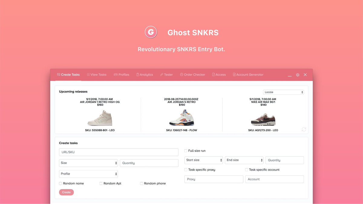 Ghost en Twitter: "Ghost SNKRS 👻 &amp; Raffle Bot, making entering Nike/Raffles breeze. https://t.co/TqQhJUDrzh https://t.co/kVYU4zYIro" / Twitter