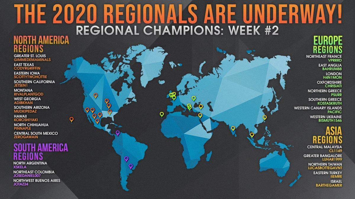 SilphGGES's tweet photo. ¡Felicidades a los 26 nuevos Campeones Regionales que conquistaron el título esta semana!
¿Alguno de ellos es de tu comunidad? ¡Menciónalos en las respuestas y prepárate para apoyarlos en los Continentales!
https://t.co/NHpXn5yiux https://t.co/bCkRNp6DqV