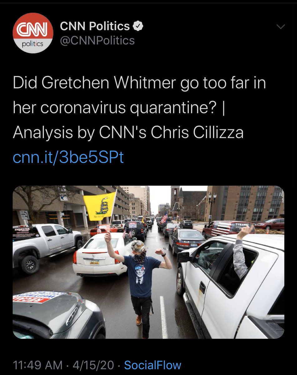 Cillizza’s “analysis” quotes Donald Trump twice and health experts, scientists, and economists a grand total of zero times, because  @CillizzaCNN is a fundamentally unserious goober who does not know what “analysis” means, much less how to do it.