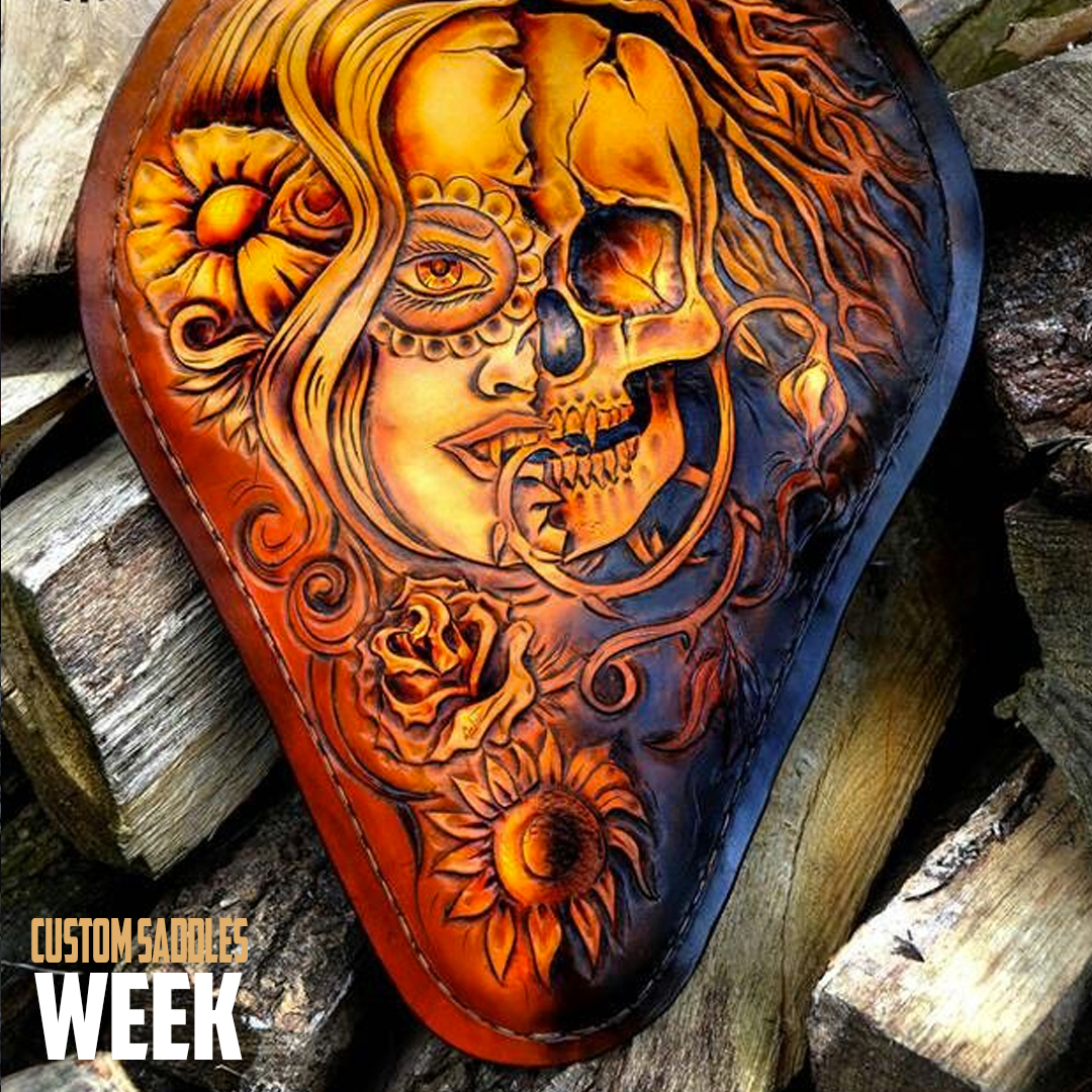 RepublicHarley's tweet photo. Got a custom seat?  Share it here!
#reopublicharleydavidson #2oclockfeature #tooledLeather https://t.co/8BSeUyLSA1
