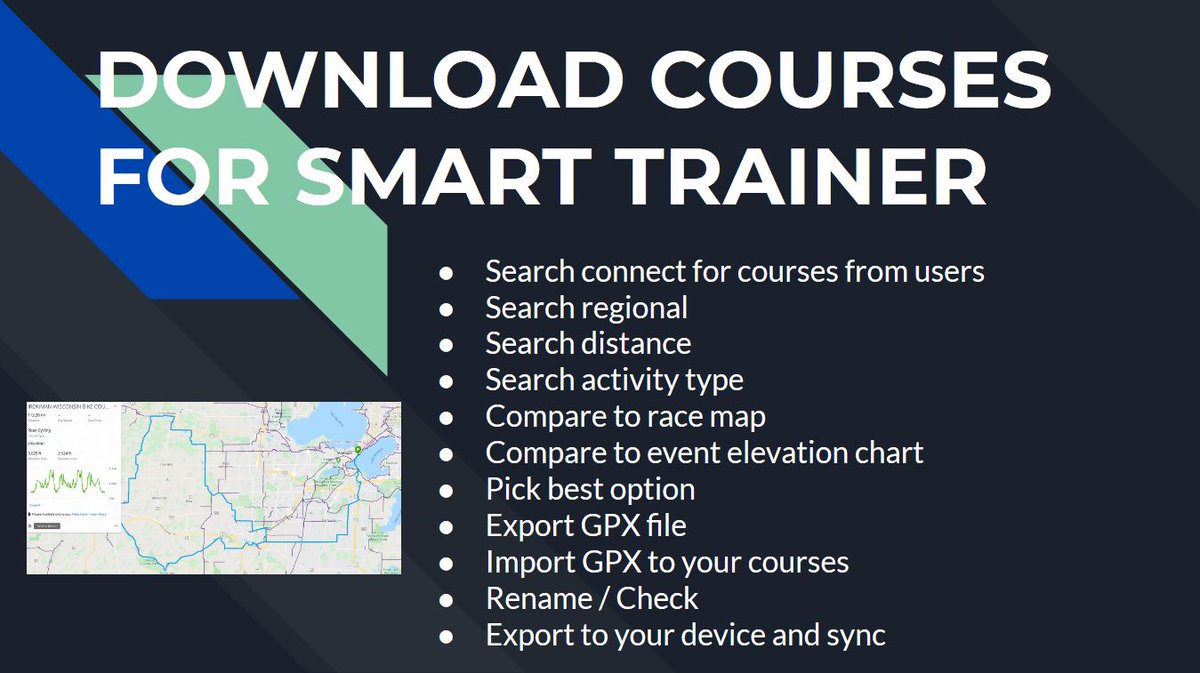 TriJayhawkRyan's tweet image. Want to ride IMWI course, but you live in Kansas?
No problem.  Check out these tips to get the Garmin connect course to your Edge 520 and have it run your smart trainer!
#indoorcycling
#smarttrainer
#cycling
#Training